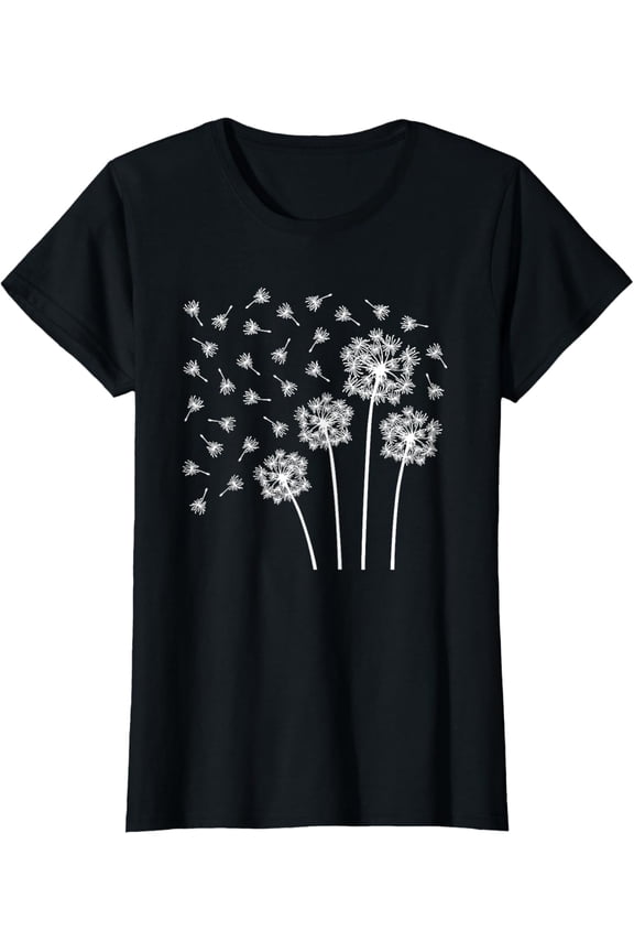 Cute Dandelion Flower Wildflower Floral Women Girls T-Shirt