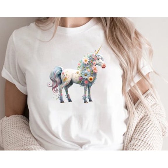 Simple Fit Cute Unicorn T-Shirt, Colorful Unicorn Shirt, Unicorn Shirt, Unicorn Gift, Unicorn Shirt, Unicorn Lover, Unicorn Birthday,Unicorn Tees