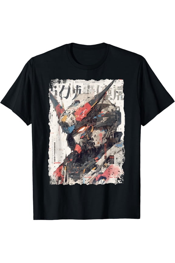 Cyberpunk Japanese Cyborg Futuristic Robot T-Shirt Hoodie, Small Gift For Him/Her
