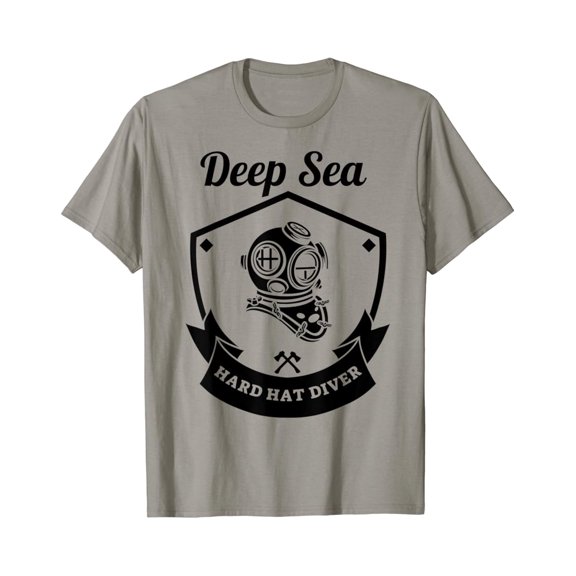 Simple Fit Deep Sea Hard Hat Diver T-Shirt All Size S-5XL
