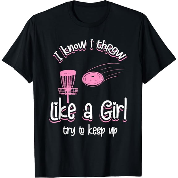 Simple Fit Disc Golf Player Golfing Gifts For Women Girls T-Shirt All Size S-5Xl
