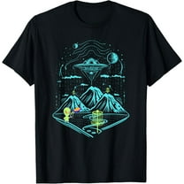 Simple Fit Disc Golf Space Alien Course T-Shirt All Size S-5Xl