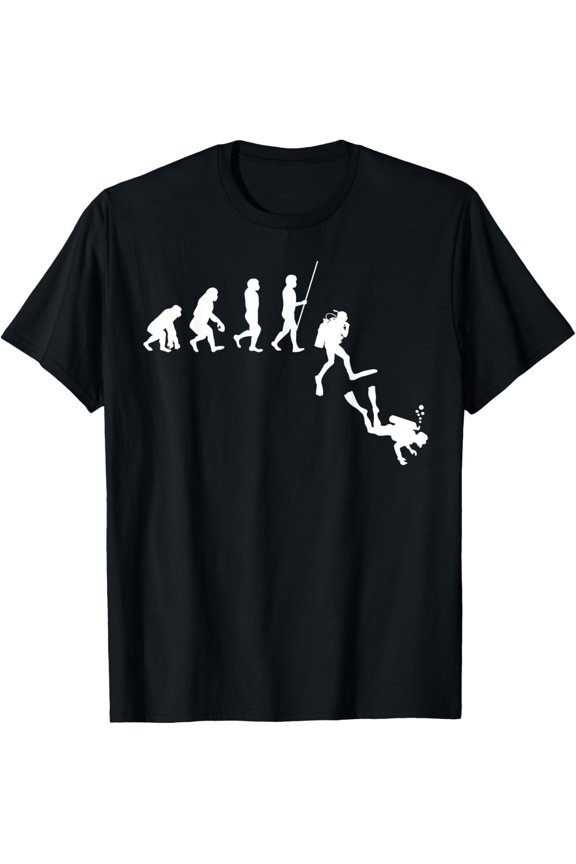 Diving Evolution Evolution Scuba Dive Unisex T-Shirt Gift For Him/Her Gift For Him/Her