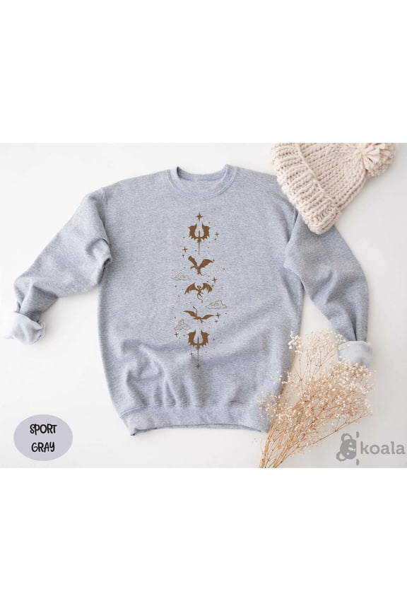 Dragon Rider Sweatshirt, Fourth Wing Sweater, Basgiath War College Sweatshirt, Wing Leader Sweatshirt, Iron Flame Sweatshirt, Gift For Him All Size S-5XL