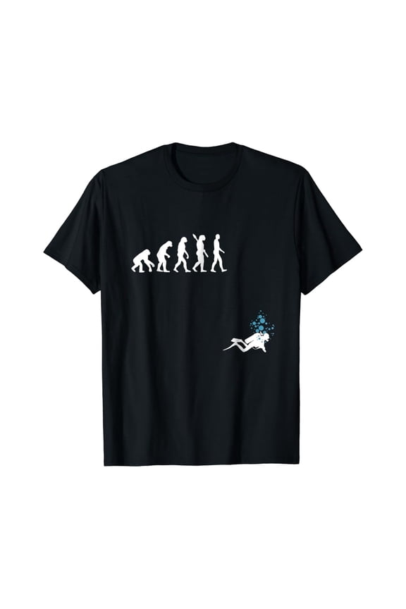 Evolution Of Man Scuba Diving T-Shirt All Size S-5XL