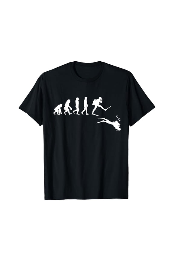 Evolution Scuba Diving For Pacific Ocean Lover And Sea Diver T-Shirt All Size S-5XL