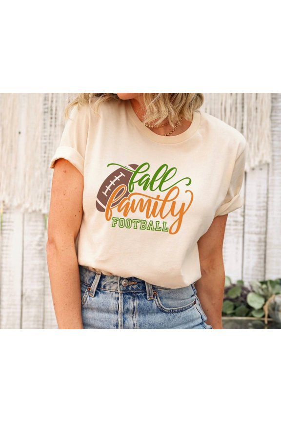 Fall Family Football Shirt: Game Day Tee All Size S-5XL
