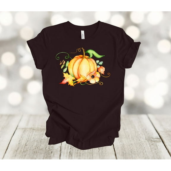 Simple Fit Fall Tee Shirt, Fall Pumpkins, Cute Fall Design, Pretty Pumpkins, Autumn Shirt, Soft Unisex Tee, Plus Size Available All Size S-5XL