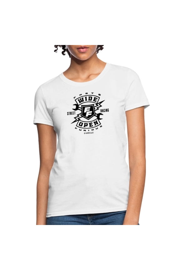Simple Fit Fast And Furious Logo Wide Open Women'S T-Shirt