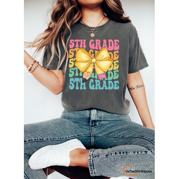 Simple Fit Fifth Grade Teacher Shirt, 5th Grade Teacher Shirt, 5th Grade T-Shirt, Fifth Grade TShirt, Elementary School, Teaching Tee