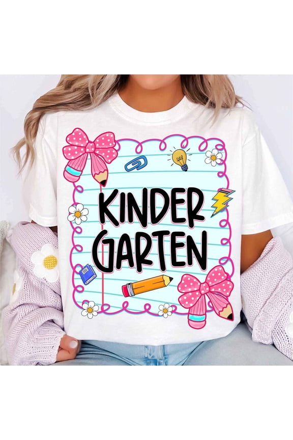 First Day of School Bundle, Back to School Bundle, School, School Level Grade, Teacher, Pencil Bow, Kindergarten All Size S-5XL