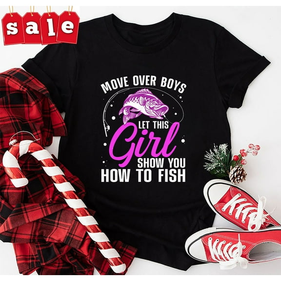 Simple Fit Fishing Design For Girls Women Fisherman Fishing Lover T-Shirt Gift For Him/Her Gift For Him/Her