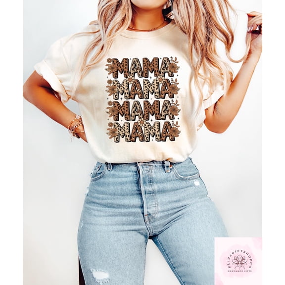 Simple Fit Floral Mama Shirt, Retro Mama T-Shirt, Mothers Day Sweatshirt, Trendy Mama Tee, New Mom Gift, Mom Outfit, Mothers Day Crewneck