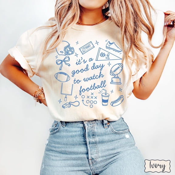 Simple Fit Football Shirt, Good Day Football Tee, Game Day Group Shirts, Sports Mom T-Shirt, Womens Football TShirt, Touchdown Sideline All Size S-5XL