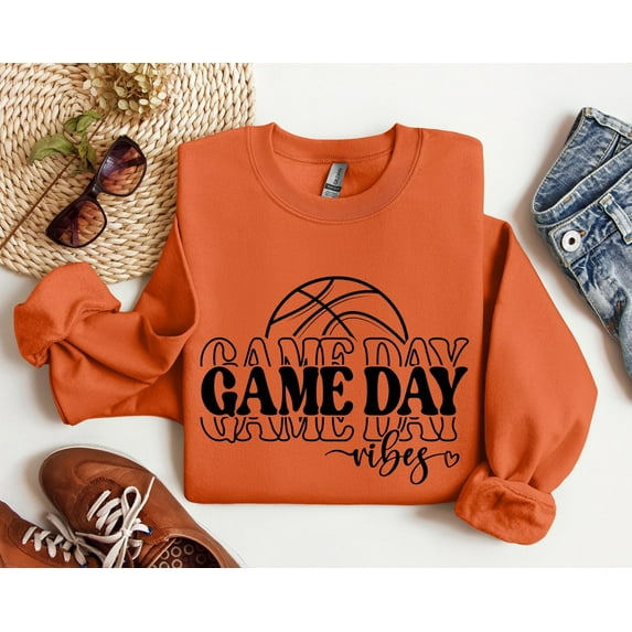 Simple Fit Game Day Sweatshirt, Game Day Vibes Sweatshirt, Basketball Sweatshirt, Womens Basketball Sweatshirt, Sports sweater All Size S-5XL