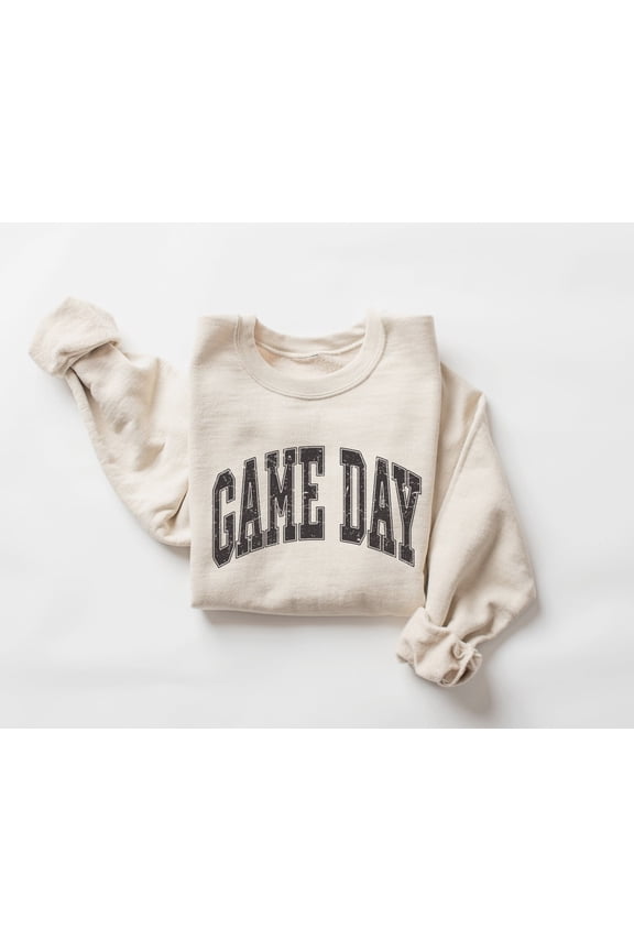 Game Day Sweatshirt, Gameday Sweater, Game Day Crewneck, Unisex Gameday Shirt, Varsity Retro Gameday Outfit, Football, Baseball, Softball All Size S-5XL