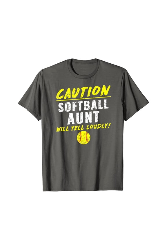 Girls Fastpitch Softball Aunt T Shirt T-Shirt All Size S-5Xl
