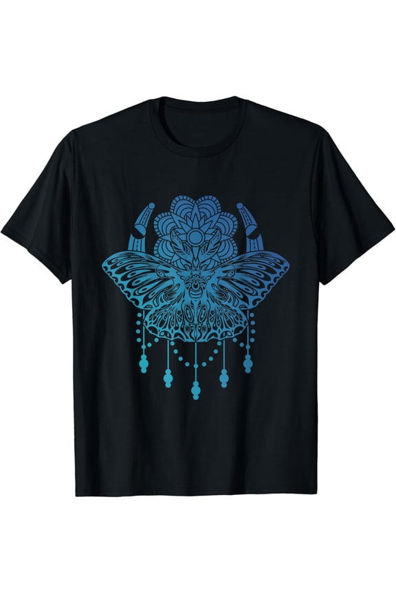 Gothic Luna Moth Wiccan American Moon Moth Insect Lover T-Shirt