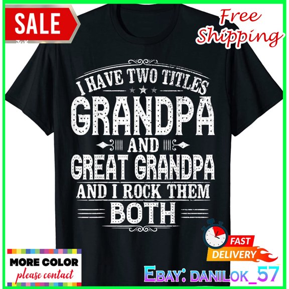 Simple Fit Great Grandpa Grandpas Great Grandpa T-Shirt Gift For Him/Her