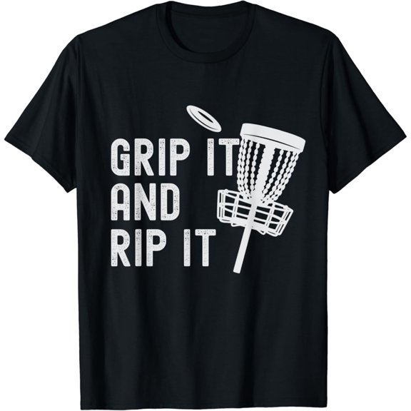 Simple Fit Grip It And Rip It Disc Golf T-Shirt All Size S-5Xl