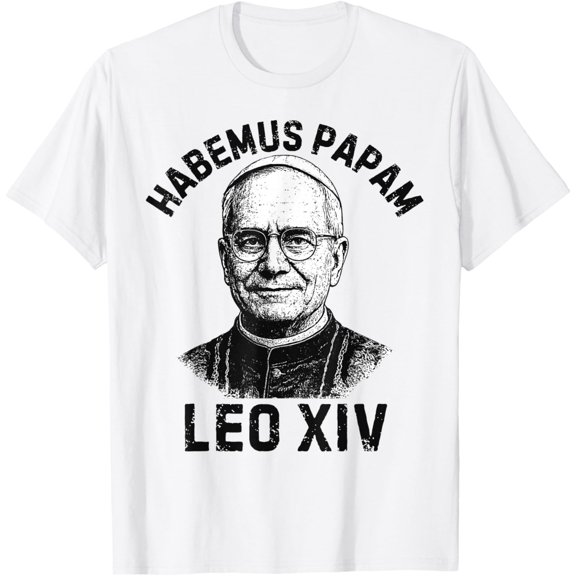 Simple Fit Habemus Papam Pope Leo Xiv T-Shirt All Size S-5Xl
