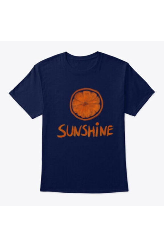 Hand Drawn Orange Sunshine T-Shirt Made in the USA All Size S-5XL