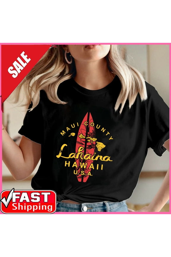 Hawaii Lahaina Maui Vintage Hawaiian Islands Surf Shirt Gift For Him/Her Gift For Him/Her