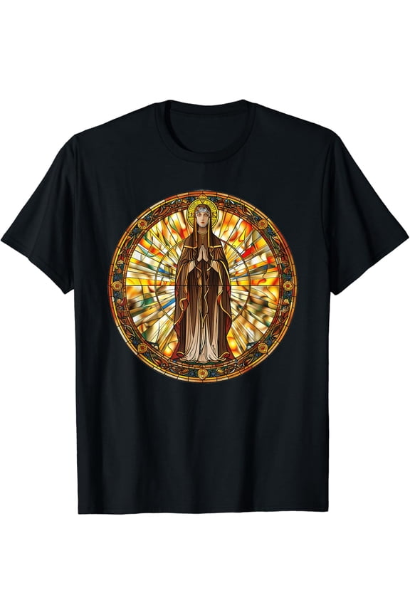 Hildegard Of Bingen Stained Glass Window T-Shirt