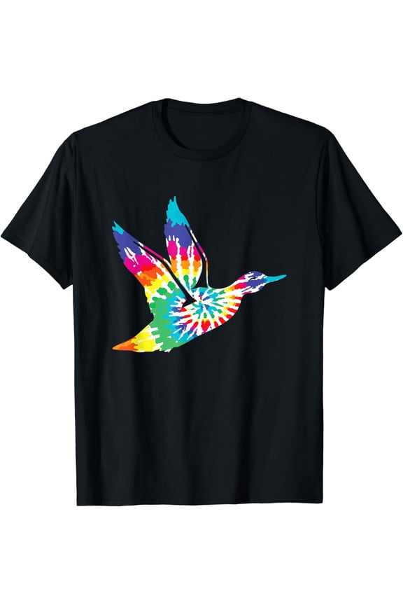 Hippie Daze Tie Dye Mallard Duck T-Shirt