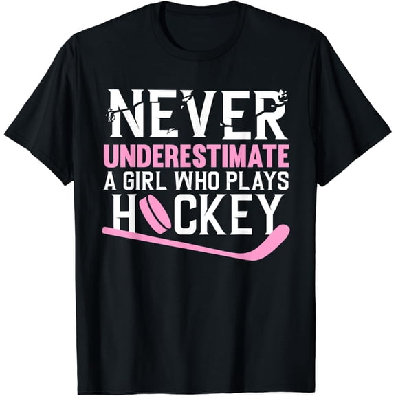Simple Fit Hockey Art For Girls Women Field Hockey Player Sport T-Shirt All Size S-5Xl