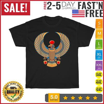 Simple Fit Horus Ancient Egyptian Falcon Hieroglyph Egypt God Mythology T Shirt Men Women All Size S-5XL