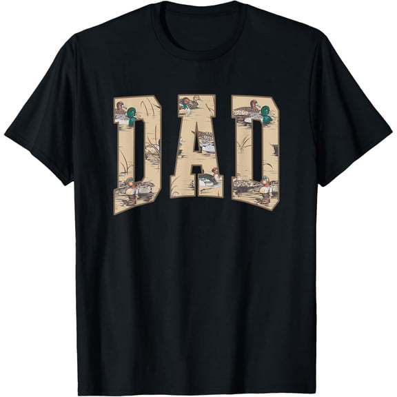 Simple Fit Hunting Dad Duck Camouflage Camo Waterfowl Duck Camo Men T-Shirt