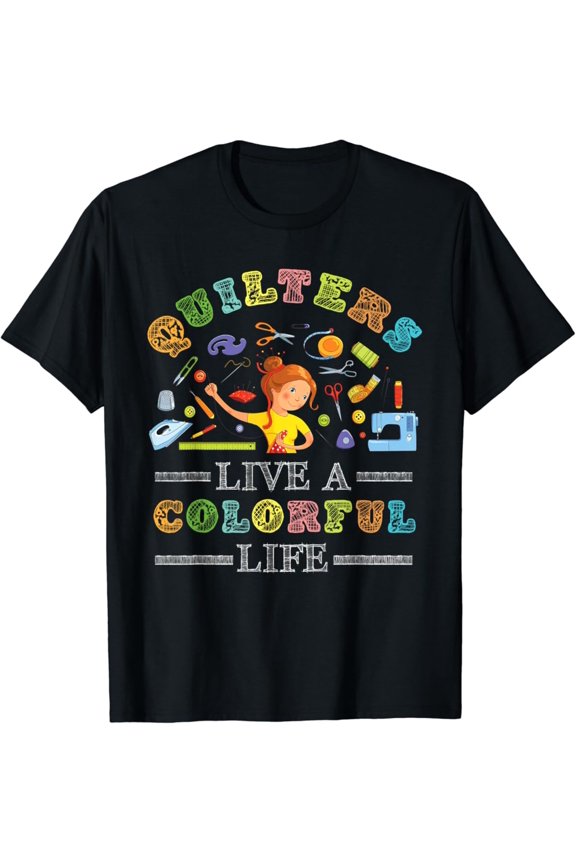 Simple Fit I Can't I'm Quilting Today Quilt T-Shirt Quilter GIfts All Size S-5XL