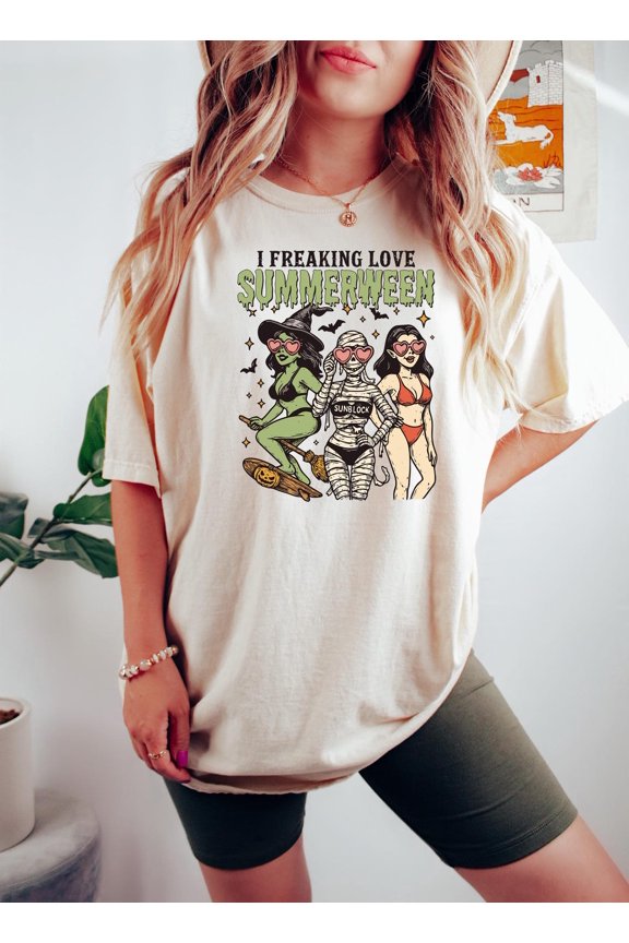 I Freaking Love Summer Shirt, Summer Happy Holidays Shirt, Happy Holidays In Summer Shirt, Summer-Ween Tshirt, Happy Holidays Gift All Size S-5Xl
