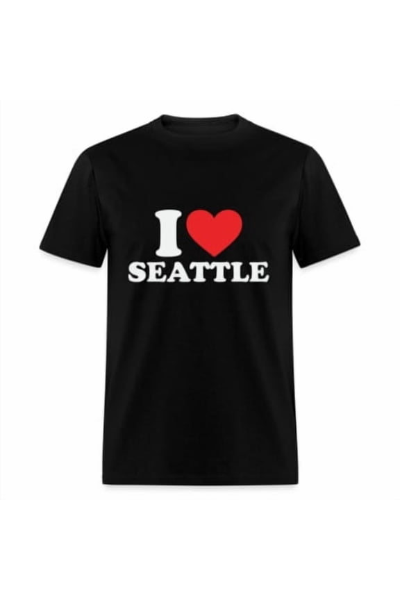 I Heart Seattle T-Shirt ( Love Seattle Graphic Tee Shirt) All Size S-5XL