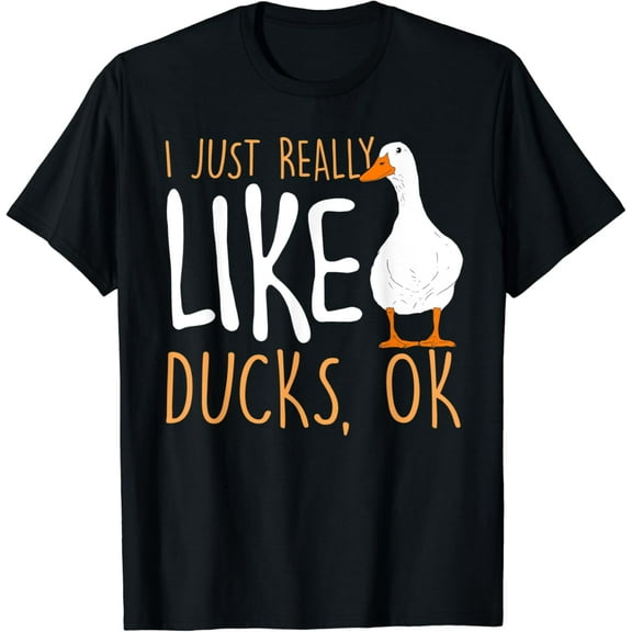 Simple Fit I Just Really Like Ducks - Duck Lover T-Shirt