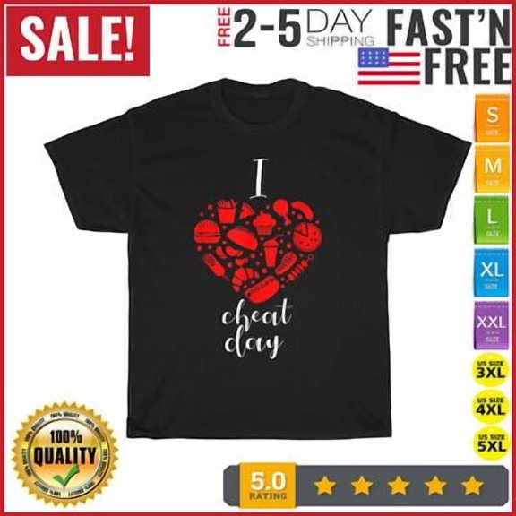 Simple Fit I Love Cheat Day Vintage T Shirt Men Fashion 2023 Women T Shirt Short Sleeve All Size S-5XL