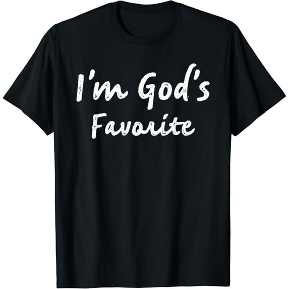 Simple Fit I'M God'S Favorite Christian Religious T-Shirt