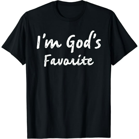 Simple Fit I'M God'S Favorite Christian Religious T-Shirt
