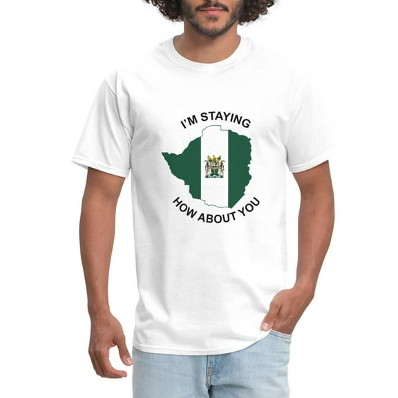 Simple Fit I'M Staying Rhodesia How About You Men'S T-Shirt