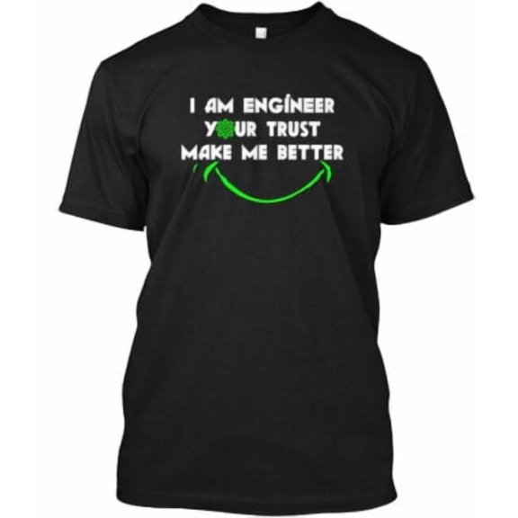 Simple Fit I am engineer T-Shirt Made in the USA All Size S-5XL