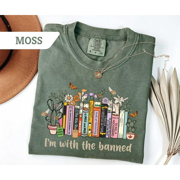 Simple Fit I'm with the Banned Shirt, Im With The Banned Tee, Ban Books Shirt, I Read Ban Books Gift, Teacher Reading Apparel