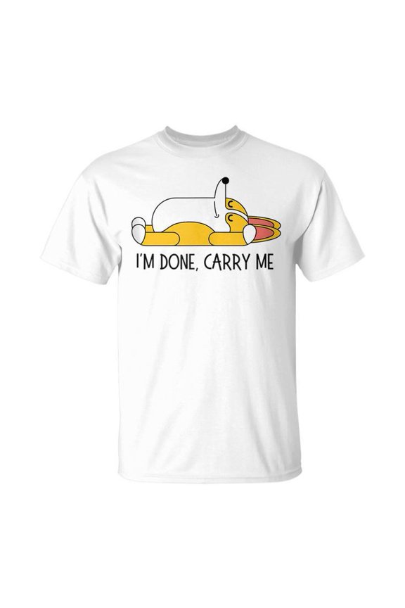 Im Done Carry Dog Lovers Sleeping Corgi S Just Chillin Unisex T Shirt Gift For Him/Her