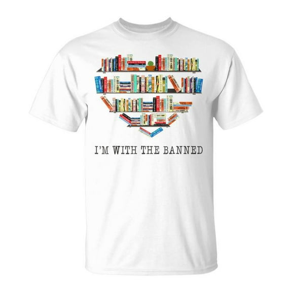 Simple Fit Im With The Banned Books Read Banned Books Lover Unisex T Shirt Gift For Him/Her