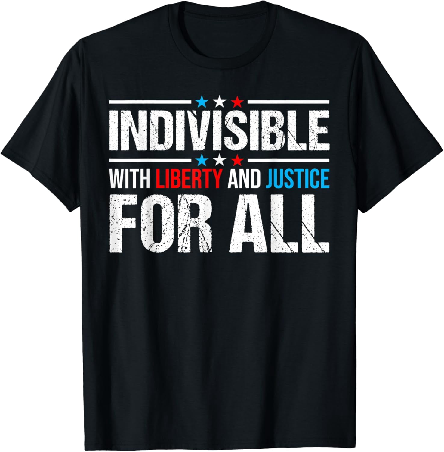 Simple Fit Indivisible With Liberty And Justice For All T-Shirt ...