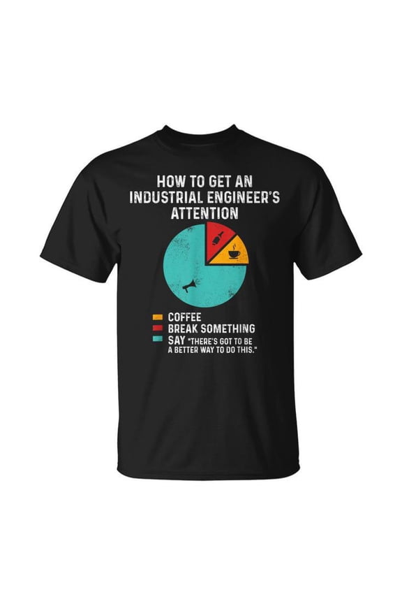 Simple Fit Industrial Engineer Attention Engineering T Shirt All Size S-5XL