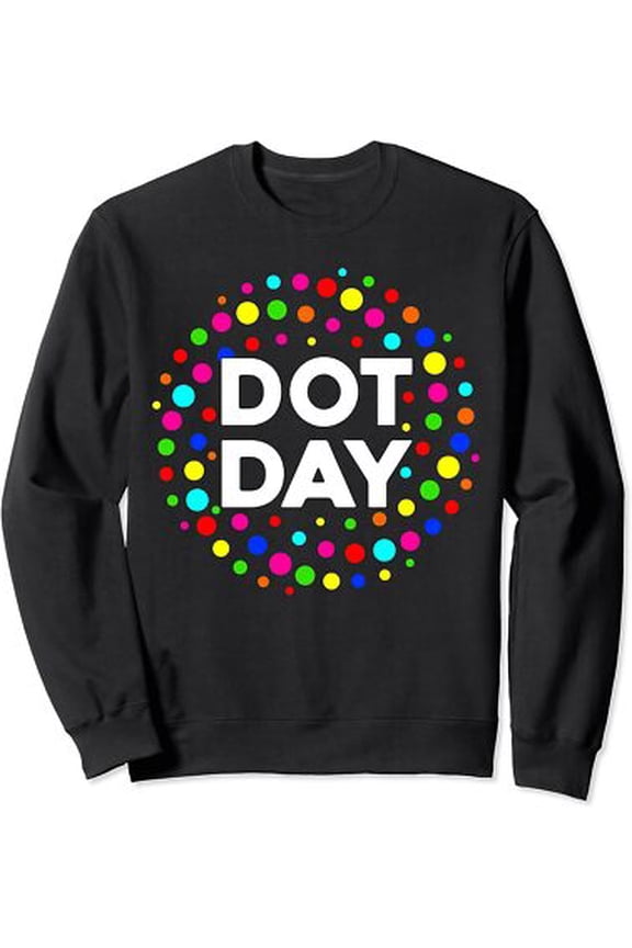 International Dot Day 2023 September 15th Boys Polka Unisex Crewneck Sweatshirt All Size S-5XL