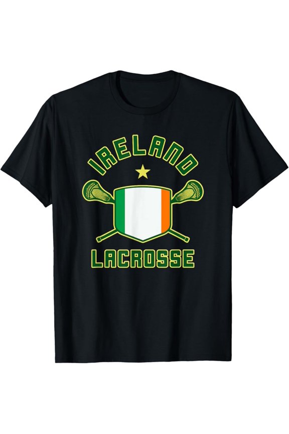 Irish Lax Tee - Ireland Lacrosse Shirt T-Shirt All Size S-5Xl