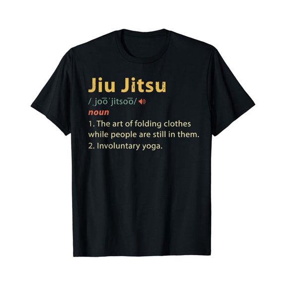 Simple Fit Jiu Jitsu Definition T Shirt BJJ Jiu-Jitsu Shirt Gift All Size S-5XL
