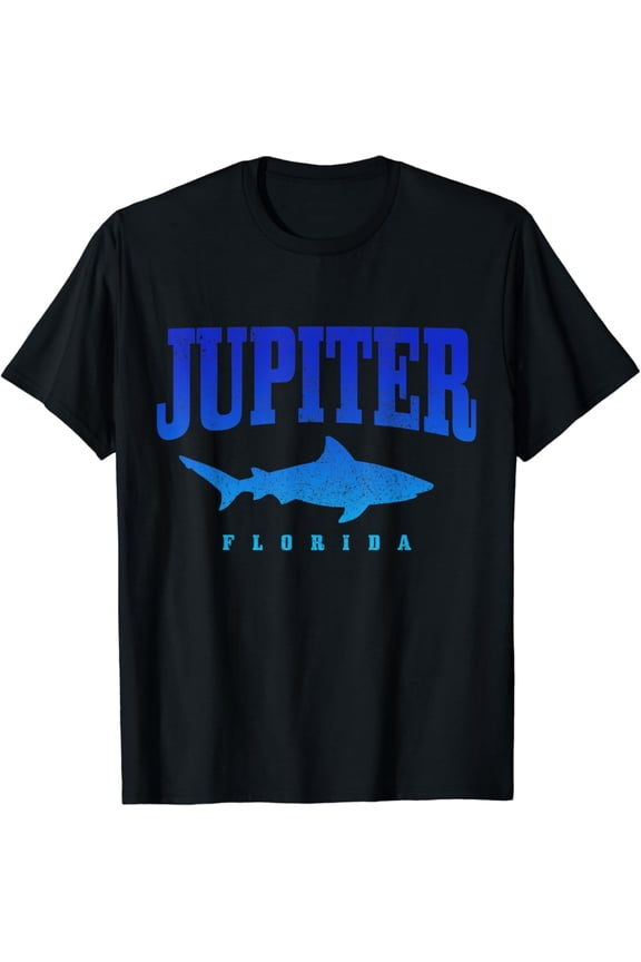 Jupiter Florida Scuba Diver Shark Diving Vintage T-Shirt All Size S-5XL
